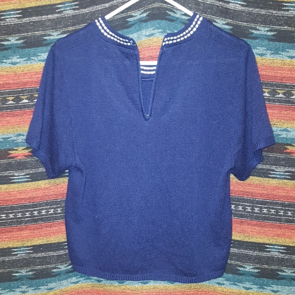 !Vintage! San Remi knit crop top - Picture 6 of 7